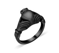ZEZILE Anello di cremazione Cuore Urna Anello per ceneri In acciaio inox Holder Keepsake Ring Memorial Urn Finger Ring per donne