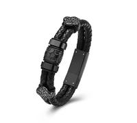 ZEZILE Bracciale di cremazione per ceneri in acciaio inox Memorial Urn Gioielli Braccialetto intrecciato Braccialetto Keepsake regalo per uomo donna