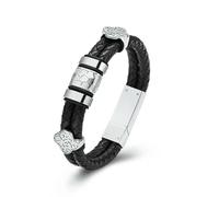 ZEZILE Bracciale di cremazione per ceneri in acciaio inox Memorial Urn Gioielli Braccialetto intrecciato Braccialetto Keepsake regalo per uomo donna