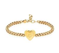 ZEZILE Bracciale Urna Cuore per Ceneri Paw Print Cremazione Gioielli In Acciaio Inox Keepsake Memorial Cat Dog Ashes Bracciale per Donna Uomo