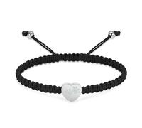 ZEZILE Bracciale Urna Cuore per Ceneri Paw Print Cremazione Gioielli Regolabile Keepsake Memorial Pet Bracciale Ceneri Umane per Donne Uomini