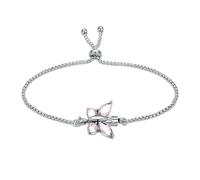 ZEZILE Bracciale urna di cremazione farfalla di cristallo per ceneri per le donne in acciaio inox Keepsake braccialetto regolabile braccialetto gioielli