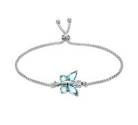 ZEZILE Bracciale urna di cremazione farfalla di cristallo per ceneri per le donne in acciaio inox Keepsake braccialetto regolabile braccialetto gioielli