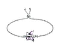 ZEZILE Bracciale urna di cremazione farfalla di cristallo per ceneri per le donne in acciaio inox Keepsake braccialetto regolabile braccialetto gioielli