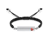 ZEZILE Bracciale Urna di Cristallo Cuore per Ceneri Lunga Striscia Cremazione Gioielli In Acciaio Inox Memorial Ceneri Keepsake Gioielli per Donne Uomini