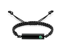 ZEZILE Bracciale Urna di Cristallo Cuore per Ceneri Lunga Striscia Cremazione Gioielli In Acciaio Inox Memorial Ceneri Keepsake Gioielli per Donne Uomini