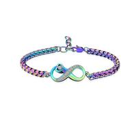ZEZILE Bracciale urna per cenere piccolo cuore cremazione gioielli cristallo memoriale regolabile ricordo urna cenere braccialetto per uomo donna