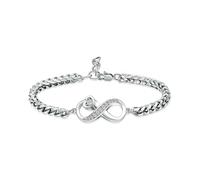 ZEZILE Bracciale urna per cenere piccolo cuore cremazione gioielli cristallo memoriale regolabile ricordo urna cenere braccialetto per uomo donna