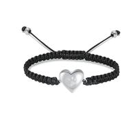 ZEZILE Bracciale urna per ceneri Pet Paw Cremation Bracelet cuore in acciaio inox Keepsake memoriale regolabile per bracciale per donne uomini