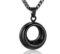 ZEZILE Cerchio della Vita Urna Collana per Cenere Titolare In Acciaio Inox Ceneri Keepsake Memorial Urna Gioielli