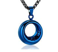 ZEZILE Cerchio della Vita Urna Collana per Cenere Titolare In Acciaio Inox Ceneri Keepsake Memorial Urna Gioielli