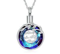 ZEZILE Cerchio della Vita Urna Collana per Ceneri Sempre Nel Mio Cuore Cremazione Gioielli Ricordo Cari Ciondolo Commemorativo per Donne Uomini