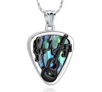 ZEZILE Chitarra Pick Urna Collana per Ceneri Chitarra Cremazione Gioielli In Acciaio Inox Ceneri Pendente Memorial Ceneri Umane Keepsake Gioielli