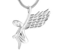 ZEZILE Ciondolo Collana Angelo Collana ceneri keepsake Forma Memorial Gioielli urna Ceneri Titolare medaglione 5 colori