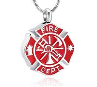 ZEZILE Ciondolo di cremazione rotondo Gioielli di cremazione per ceneri in acciaio inossidabile Funerale Cenere Titolare Keepsake per le donne