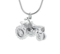 ZEZILE Collana da uomo Trattore Motociclista Collana Uomo 316L in acciaio inox Memorial Urna Pendenti Ceneri Keepsake Creatmion Gioielli