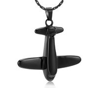 ZEZILE Cremazione Ciondolo Collane Per Ceneri - 316L In Acciaio Inox Memorial Urna Gioielli Keepsake Per Gli Uomini