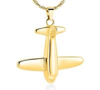ZEZILE Cremazione Ciondolo Collane Per Ceneri - 316L In Acciaio Inox Memorial Urna Gioielli Keepsake Per Gli Uomini