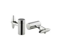 ZEZILE Cremazione Gioielli Ceneri Urna Gemelli 316L in acciaio inox Memorial Urna Gemelli Mens Gemelli per Keepsake
