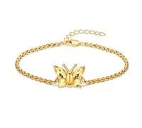 ZEZILE Cremazione Gioielli Farfalla Urna Bracciale per Ceneri Acciaio Inox Cenere Bracciale per Donne Uomini Cristallo Keepsake Memorial Gioielli