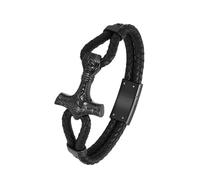 ZEZILE Cremazione Gioielli Martello Urna Bracciale per Ceneri In Acciaio Inox Memorial Bracciale Intrecciato Keepsake Bangle per Gli Uomini
