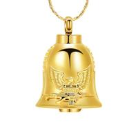 ZEZILE Cremazione Gioielli per Ceneri Campana Pendente Urna Collana per Donne Uomini In Acciaio Inox Cenere Titolare Keepsake Memorial Gift