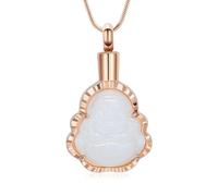 ZEZILE Cremazione Gioielli per Ceneri Statua Urna Collana In Acciaio Inox Memorial Ciondolo Funerale Keepsake Regalo per Uomini Donne