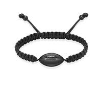 ZEZILE Cremazione Gioielli Rugby Urna Bracciale per Ceneri In Acciaio Inox Ceneri Pendente Regolabile Keepsake Memorial Bracciale per Donna Uomo