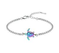 ZEZILE Cremazione Gioielli Tartaruga Urna Bracciale per Ceneri per Donne Uomini Cenere Bracciale In Acciaio Inox Keepsake Memorial Pet Ceneri Gioielli