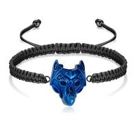 ZEZILE Cremazione Gioielli Urna Bracciale per Cenere In Acciaio Inox Memorial Regolabile Corda Intrecciata Cenere Keepsake Bracciale per Gli Uomini