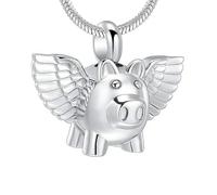 ZEZILE Cremazione Gioielli Urna Collana per Ceneri In Acciaio Inox Ceneri Pendente per Le Donne Uomini Keepsake Memorial per I Gioielli