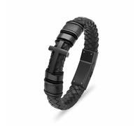 ZEZILE Croce Cremazione Braccialetto per Ceneri In Acciaio Inox Urna Memorial Gioielli Intrecciato Wristband Bangle Keepsake per Uomo Donna