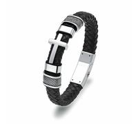 ZEZILE Croce Cremazione Urna Bracciale per Ceneri Memorial Ceneri Gioielli Urna Braccialetti Keepsake Medaglione Bracciale per Gli Uomini