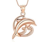 ZEZILE Delfino Urna Collana Cremazione Gioielli per Ceneri In Acciaio Inox Keepsake Memorial Pet Cenere Ciondolo Gioielli per Uomo Donna
