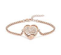 ZEZILE Donne Cremazione Braccialetto Memorial Urna Bracciale Albero Cuore Urne Per Cenere Titolare Regolabile Keepsake Braccialetti Gioielli