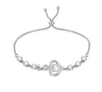 ZEZILE Donne Rose Urne Cremazione Bracciale Regolabile per Animali Domestici/Cenere Umane Regali Commemorativi Keepsake Urna Braccialetto Personalizza Gioielli