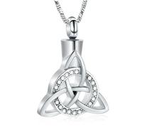 ZEZILE Donne Uomini Urna Collane per Ceneri Cremazione Gioielli In Acciaio Inox Ciondolo Memorial Keepsake Gift