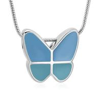 ZEZILE Farfalla Cremazione Gioielli Farfalla Collane Urna Neckalce per Ceneri per le Donne Ceneri Keepsake Ciondolo Memorial Ash Jewelry