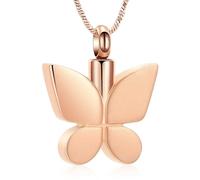 ZEZILE Farfalla Cremazione Gioielli per Ceneri per Le Donne Keepsake Memorial Loved One Urna Medaglione per Cenere Di Cane/Gatto Umano