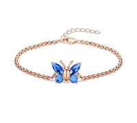 ZEZILE Farfalla Cremazione Urna Bracciale per Ceneri per Le Donne In Acciaio Inox Intarsiato Gioielli di Cristallo Keepsake Loved Ones Memorial Gift