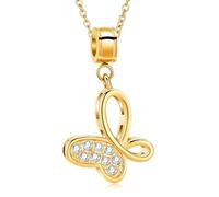 ZEZILE Farfalla Urna Collana per Ceneri Cristallo Cremazione Gioielli In Acciaio Inox Ceneri Pendente per Le Donne Keepsake Memoriale per I Gioielli