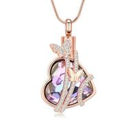 ZEZILE Farfalla Urna Collana per Ceneri per Le Donne Ragazza Memorial Amore Cuore Urna Medaglione Pendente Ceneri Collana Ricordo