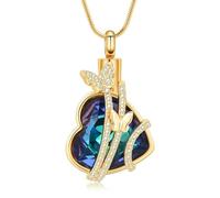 ZEZILE Farfalla Urna Collana per Ceneri per Le Donne Ragazza Memorial Amore Cuore Urna Medaglione Pendente Ceneri Collana Ricordo