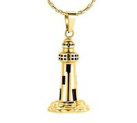 ZEZILE Faro Urna Collana per Ceneri In Acciaio Inox Cremazione Gioielli per Uomo Donna Memorial Cenere Umane Ricordo Ciondolo Collana