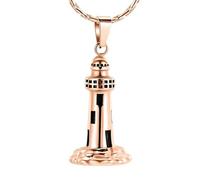 ZEZILE Faro Urna Collana per Ceneri In Acciaio Inox Cremazione Gioielli per Uomo Donna Memorial Cenere Umane Ricordo Ciondolo Collana