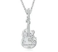 ZEZILE Gioielli da cremazione per le ceneri Urna per chitarra Collana per il contenitore delle ceneri Gioielli commemorativi per l'urna