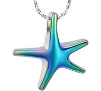 ZEZILE Gioielli di cremazione Starfish per ceneri Memorial Keepsake per donne/uomini Memorial Keepsake Urna pendenti