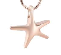 ZEZILE Gioielli di cremazione Starfish per ceneri Memorial Keepsake per donne/uomini Memorial Keepsake Urna pendenti
