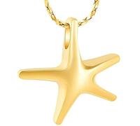 ZEZILE Gioielli di cremazione Starfish per ceneri Memorial Keepsake per donne/uomini Memorial Keepsake Urna pendenti