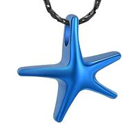 ZEZILE Gioielli di cremazione Starfish per ceneri Memorial Keepsake per donne/uomini Memorial Keepsake Urna pendenti